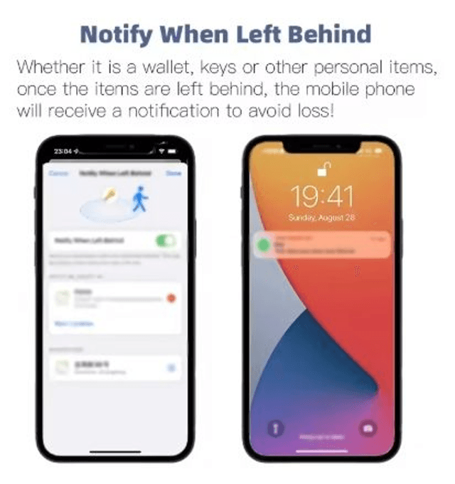 Localizzatore GPS portachiavi per iOS